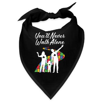 Autismus - Bandana - Schwarz - Vorne