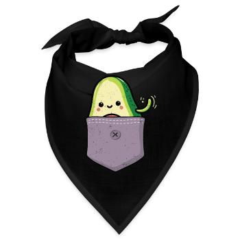 Avocado - Bandana - Schwarz - Vorne
