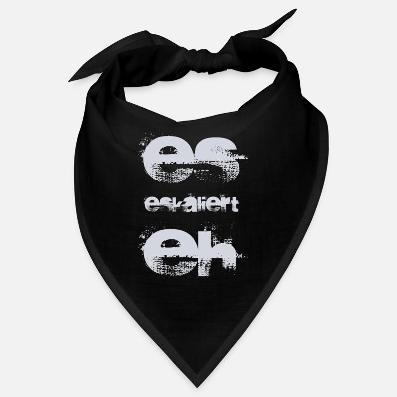 es eskaliert eh - Bandana - Schwarz