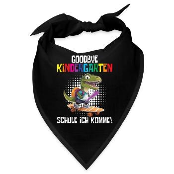 Schültüte Einschulung Dino Schulanfang - Bandana - Schwarz - Vorne