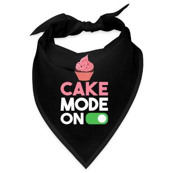 Cake Lover Cake Gift - Bandana - Schwarz - Vorne
