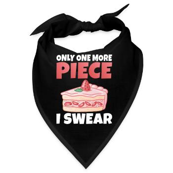 Cake Lover Cake Gift - Bandana - Schwarz - Vorne