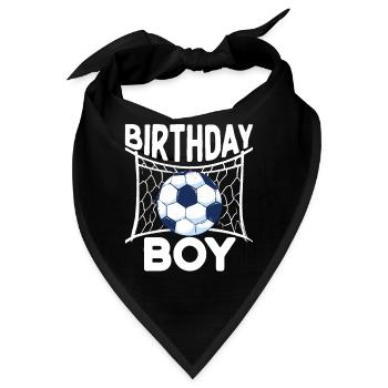 Geburtstagsbuldenfußballspieler Bday Team Party - Bandana - Schwarz - Vorne
