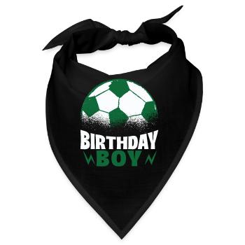 Geburtstagsbuldenfußballspieler Bday Team Party - Bandana - Schwarz - Vorne