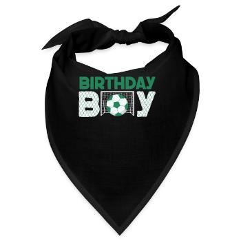 Geburtstagsbuldenfußballspieler Bday Team Party - Bandana - Schwarz - Vorne