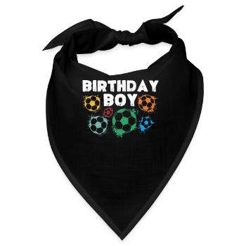 Geburtstagsbuldenfußballspieler Bday Team Party - Bandana - Schwarz - Vorne