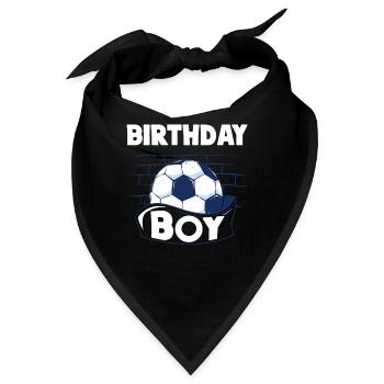 Geburtstagsbuldenfußballspieler Bday Team Party - Bandana - Schwarz - Vorne