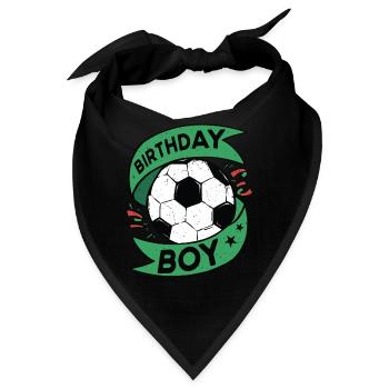 Geburtstagsbuldenfußballspieler Bday Team Party - Bandana - Schwarz - Vorne