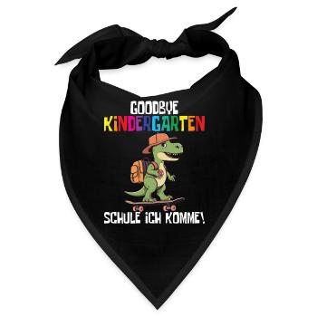 Schültüte Einschulung Dino Schulanfang - Bandana - Schwarz - Vorne