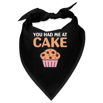 Cake Lover Cake Gift - Bandana - Schwarz - Vorne