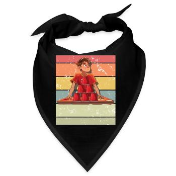 Stapeln Von Bechern Speed Stacker - Bandana - Schwarz - Vorne
