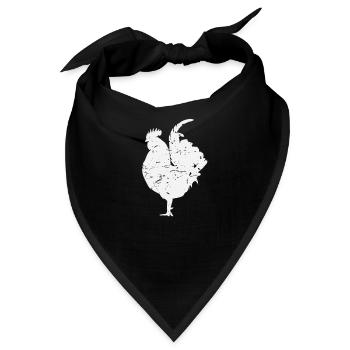 Hahn Gockel - Bandana - Schwarz - Vorne