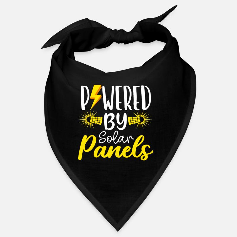 Solar Powered by Solar Panels Renewable Energy Bandana