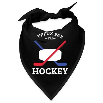 Ich kann nicht Ich habe Hockeyspieler Lustiger Hockeyspieler - Bandana - Schwarz - Vorne