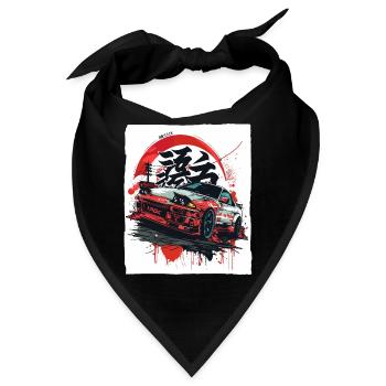 Straßenrennen mit japanischen JDM-Autos der 90er - Bandana - Schwarz - Vorne