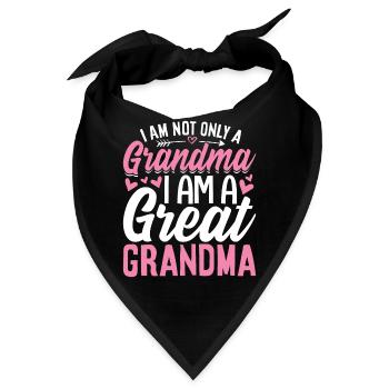 Ich bin eine Ur-Oma Lustige Oma Gigi Mamaw - Bandana - Schwarz - Vorne