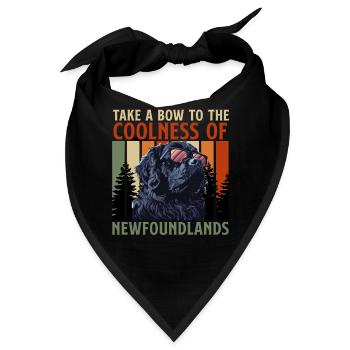 Neufundländer BOW TO THE COOLNESS OF - Bandana - Schwarz - Vorne