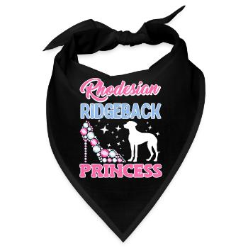 RHODESIAN RIDGEBACK PRINCESS Ridgeback Besitzer - Bandana - Schwarz - Vorne