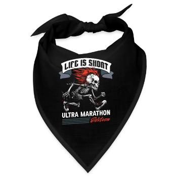 Ultramarathon - Bandana - Schwarz - Vorne