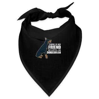 Dobermann - Bandana - Schwarz - Vorne