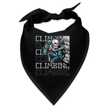 Klettern Kletterer - Bandana - Schwarz - Vorne