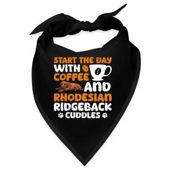 Ridgeback STARTE DEN TAG MIT KAFFEE UND RIDGEBACK - Bandana - Schwarz - Vorne