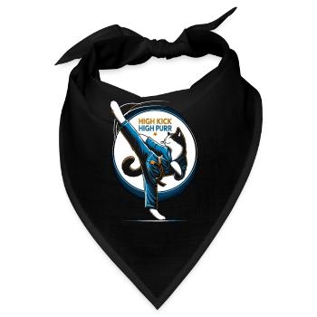 Kung Fu Chinesisches Kung Fu Asiatisches Kung Fu - Bandana - Schwarz - Vorne