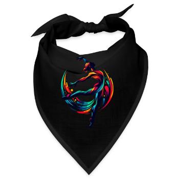 Turnerin Akrobatinnen Gymnastik Gymnastik Gymnastik - Bandana - Schwarz - Vorne