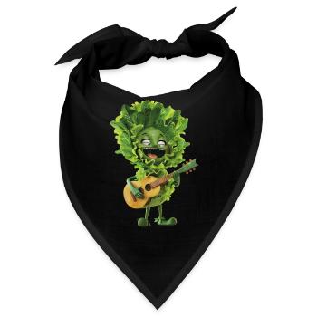 Salat Gitarre - Bandana - Schwarz - Vorne