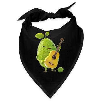 Limette Gitarre - Bandana - Schwarz - Vorne