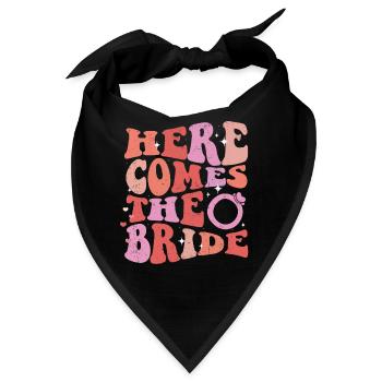 Junggesellin - Bandana - Schwarz - Vorne