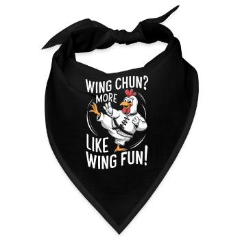 Kung Fu Chinesisches Kung Fu Asiatisches Kung Fu - Bandana - Schwarz - Vorne