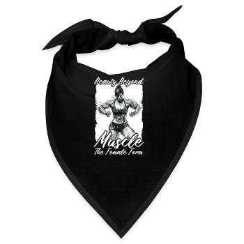Weibliche Bodybuilderin Schönheit jenseits der Muskeln - Bandana - Schwarz - Vorne