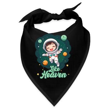 Like Heaven - Astronaut - Bandana - Schwarz - Vorne