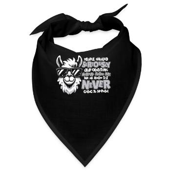 Lama Llama - Bandana - Schwarz - Vorne