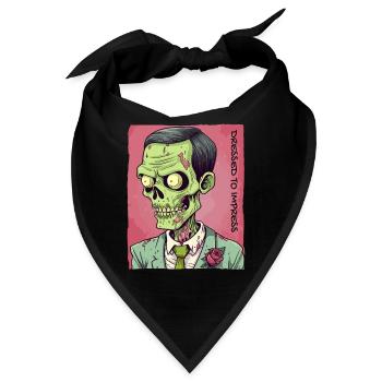 Gekleidet, um zu beeindrucken: Zombie-Gentleman - Bandana - Schwarz - Vorne