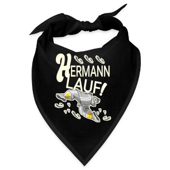 Hermann lustig - Bandana - Schwarz - Vorne