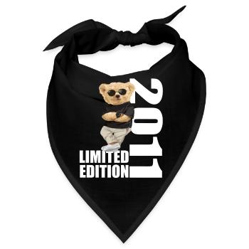 Limited Edition 2011 Bär Bären Geburtstag 2011 - Bandana - Schwarz - Vorne