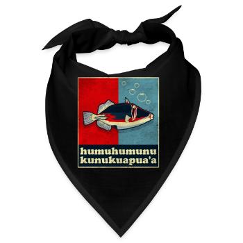 Humuhumunukunukuapua'a Hawaiianischer Riff-Drücker - Bandana - Schwarz - Vorne