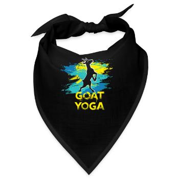 Ziegen-yoga-meditation, Yoga-kurs, Yoga - Bandana - Schwarz - Vorne