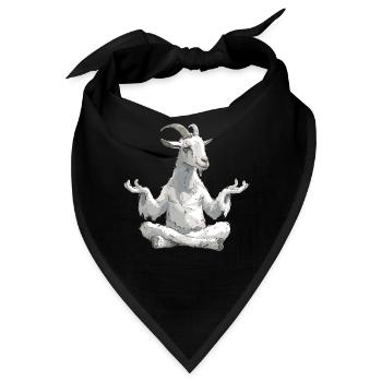 Ziegen-yoga-meditation, Yoga-kurs, Yoga - Bandana - Schwarz - Vorne