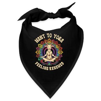 Ziegen-yoga-meditation, Yoga-kurs, Yoga - Bandana - Schwarz - Vorne