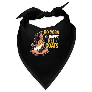 Ziegen-yoga-meditation, Yoga-kurs, Yoga - Bandana - Schwarz - Vorne