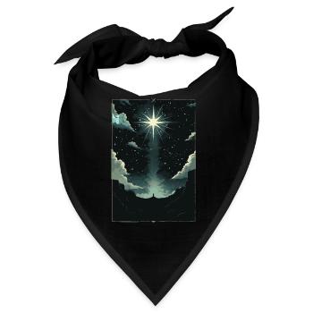 Der Stern Tarot - Bandana - Schwarz - Vorne