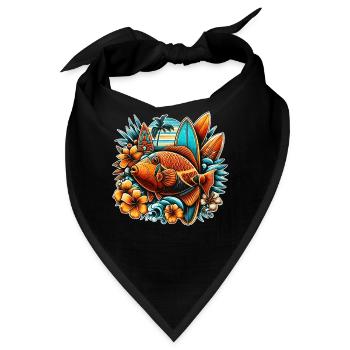 Humuhumunukunukuapua'a Hawaiianischer Riff-Drücker - Bandana - Schwarz - Vorne