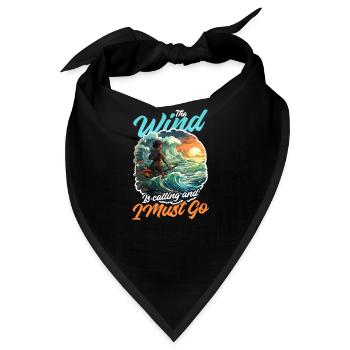 Windsurfen Windruf I Go - Bandana - Schwarz - Vorne