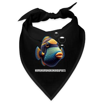 Humuhumunukunukuapua'a Hawaiianischer Riff-Drücker - Bandana - Schwarz - Vorne