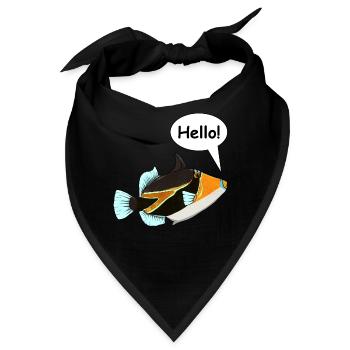 Humuhumunukunukuapua'a Hawaiianischer Riff-Drücker - Bandana - Schwarz - Vorne
