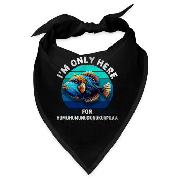 Humuhumunukunukuapua'a Hawaii-Riff-Drückerfisch - Bandana - Schwarz - Vorne