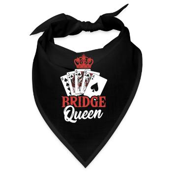 Bridge Kartenspiel Geschenk - Bandana - Schwarz - Vorne